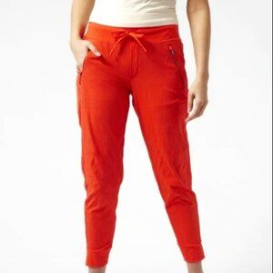 ATHLETA Women Orange Trekkie North Joggers | Size 2 | Pull-On Hiking Loungewear
